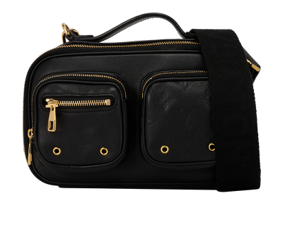 Utility Crossbody, &pound;1,250, Handbags, Black, Leather, Front view